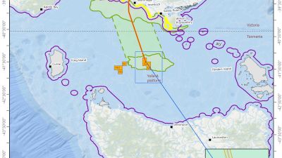 Bass Gas Offshore Operations 5-year review EP activity and EMBA map